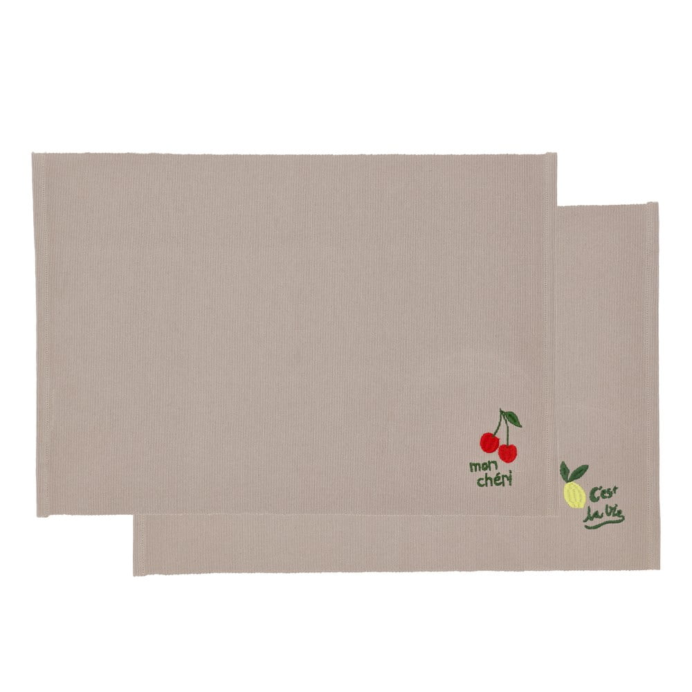 Suporturi pentru farfurii 2 buc. din bumbac 33x48 cm Bistro – Södahl