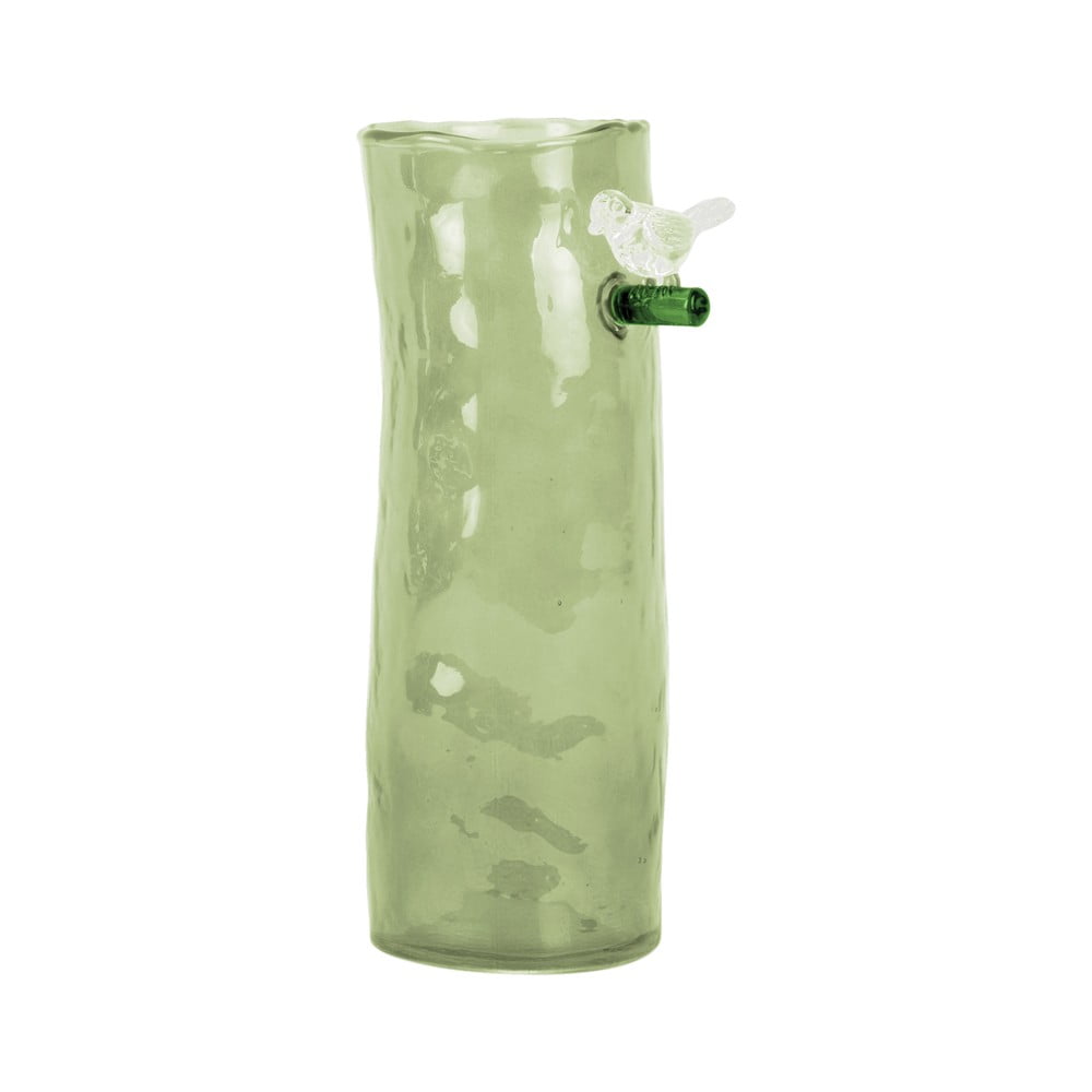 Vază verde din sticlă Bird On Branch – PT LIVING
