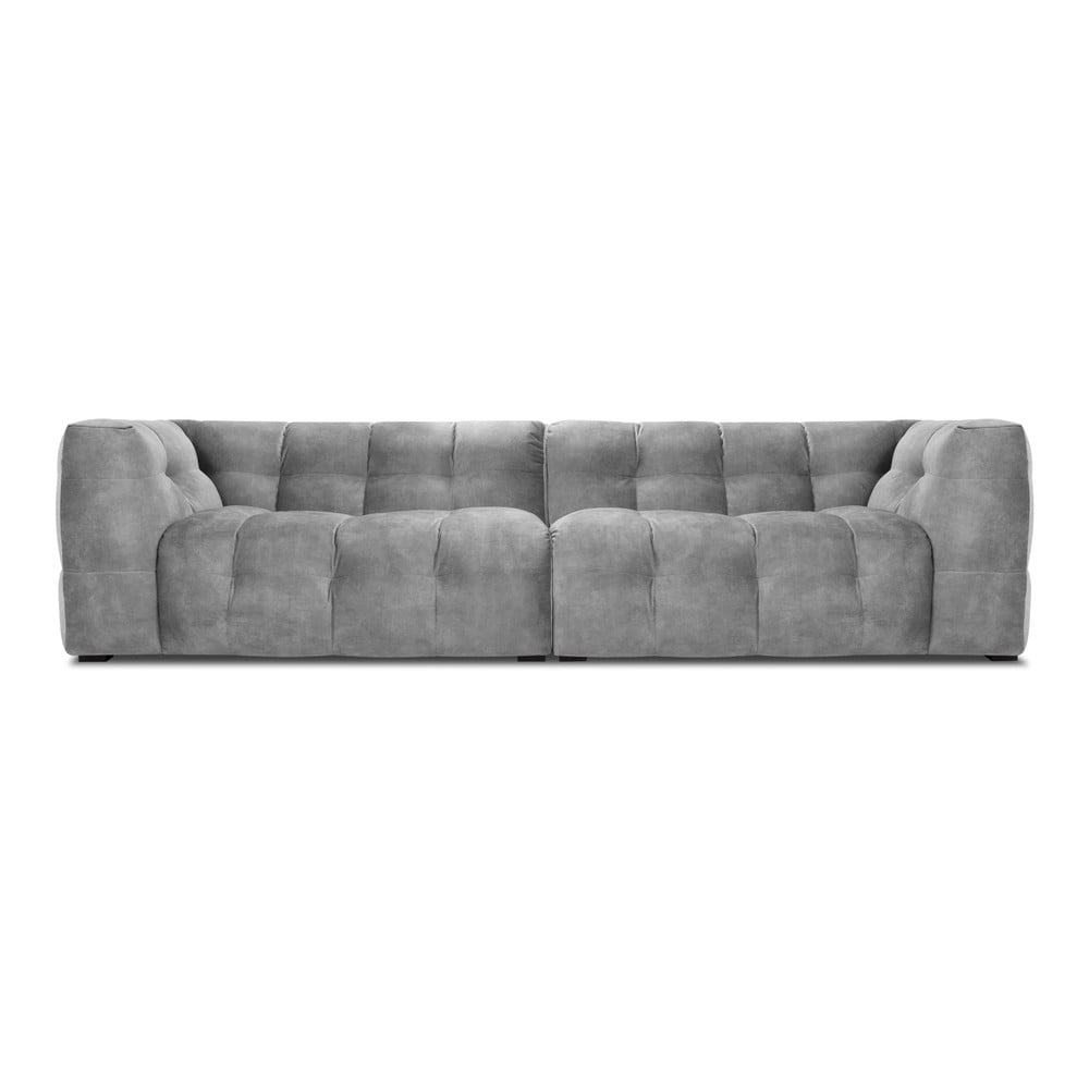 Canapea cu tapițerie din catifea Windsor & Co Sofas Vesta, 280 cm, gri bonami.ro imagine 2022