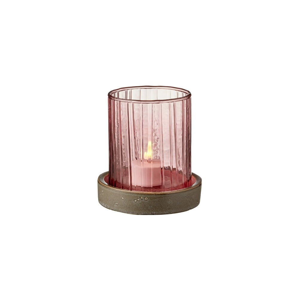 Lumânare cu LED Bitz Hurricane, înălțime 11 cm, roz Bitz