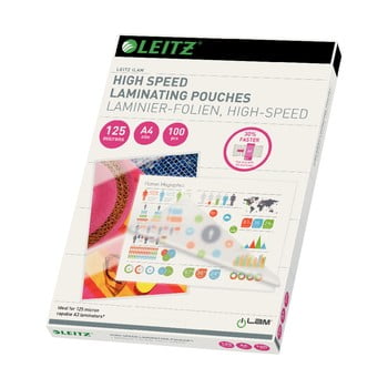 Set 100 folii pentru laminare leitz, a4, 125 microni