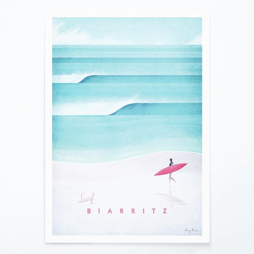 Poster Travelposter Biarritz, A2 bonami.ro