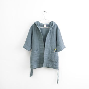 Halat din in pentru copii linen tales nature, măr. 122 - 128, albastru