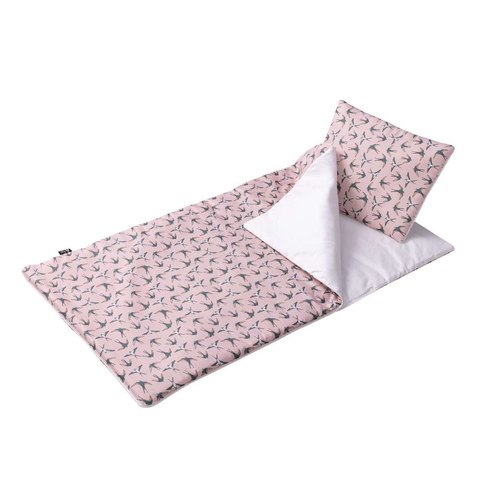 Sac de dormit pentru copii Pink & Swallows – Yellow Tipi Bebelusi imagine noua somnexpo.ro