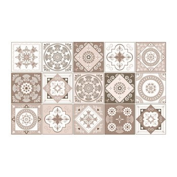 Set 15 autocolante de perete ambiance ezeiza, 15 x 15 cm