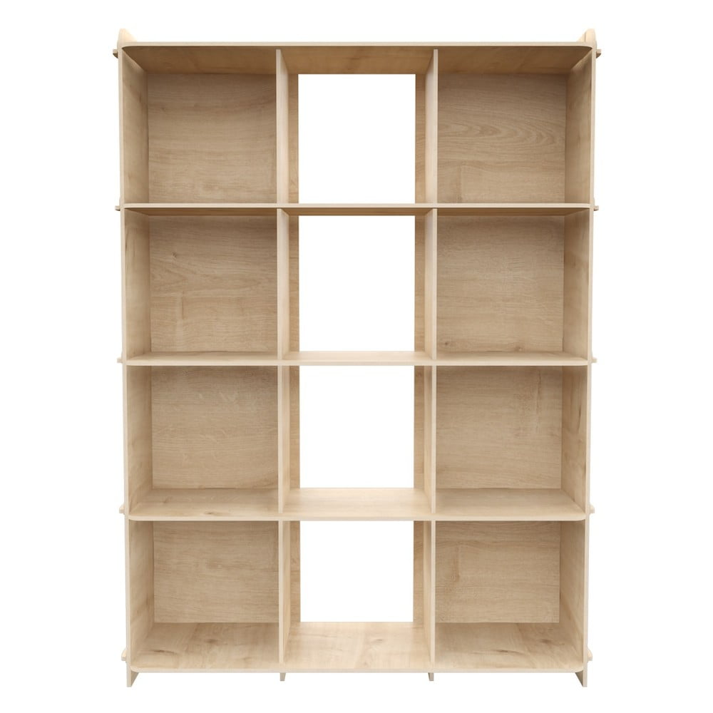  Bibliotecă cu aspect de lemn de stejar 92,5x132 cm Zimba – Kalune Design 