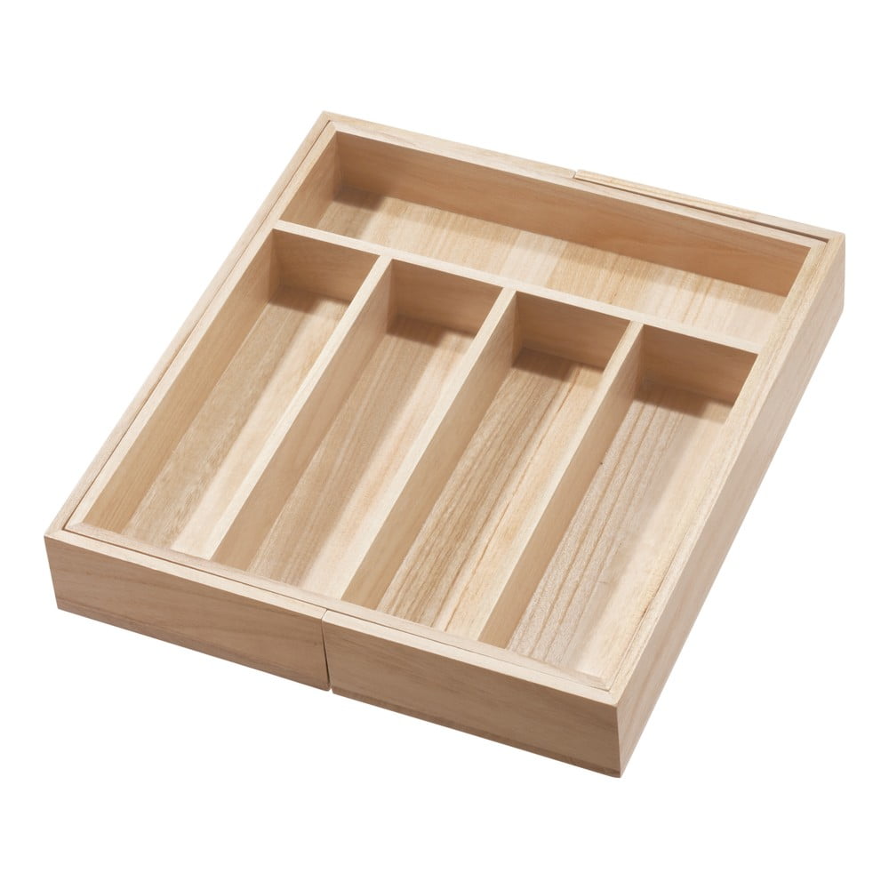 Cutie tacâmuri din lemn paulownia iDesign Eco bonami.ro imagine 2022
