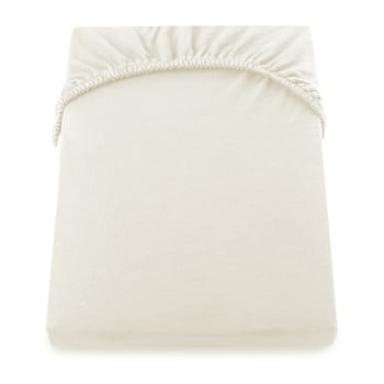 Cearșaf de pat cu elastic decoking nephrite, 180–200 cm, crem