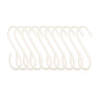 Set 10 cârlige suspendate premier housewares. alb
