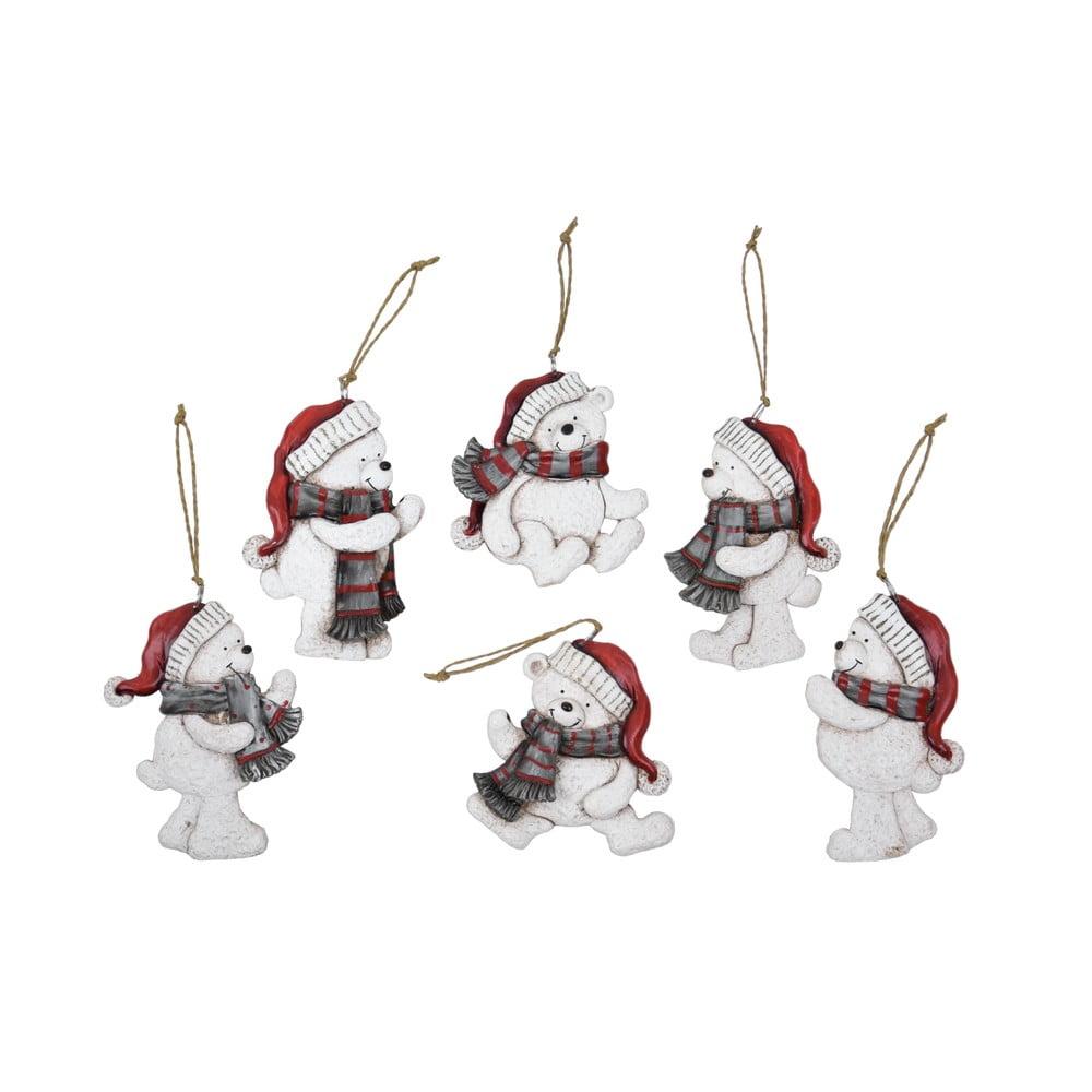 Set de 6 ornamente de Crăciun cu ursuleți Ego Dekor bonami.ro pret redus