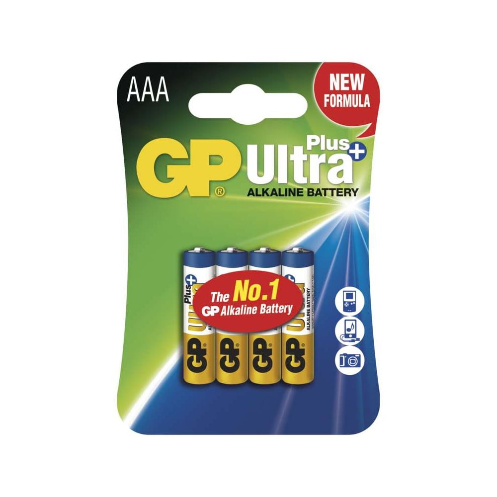 Set 4 baterii alcaline EMOS GP Ultra Plus AAA bonami.ro