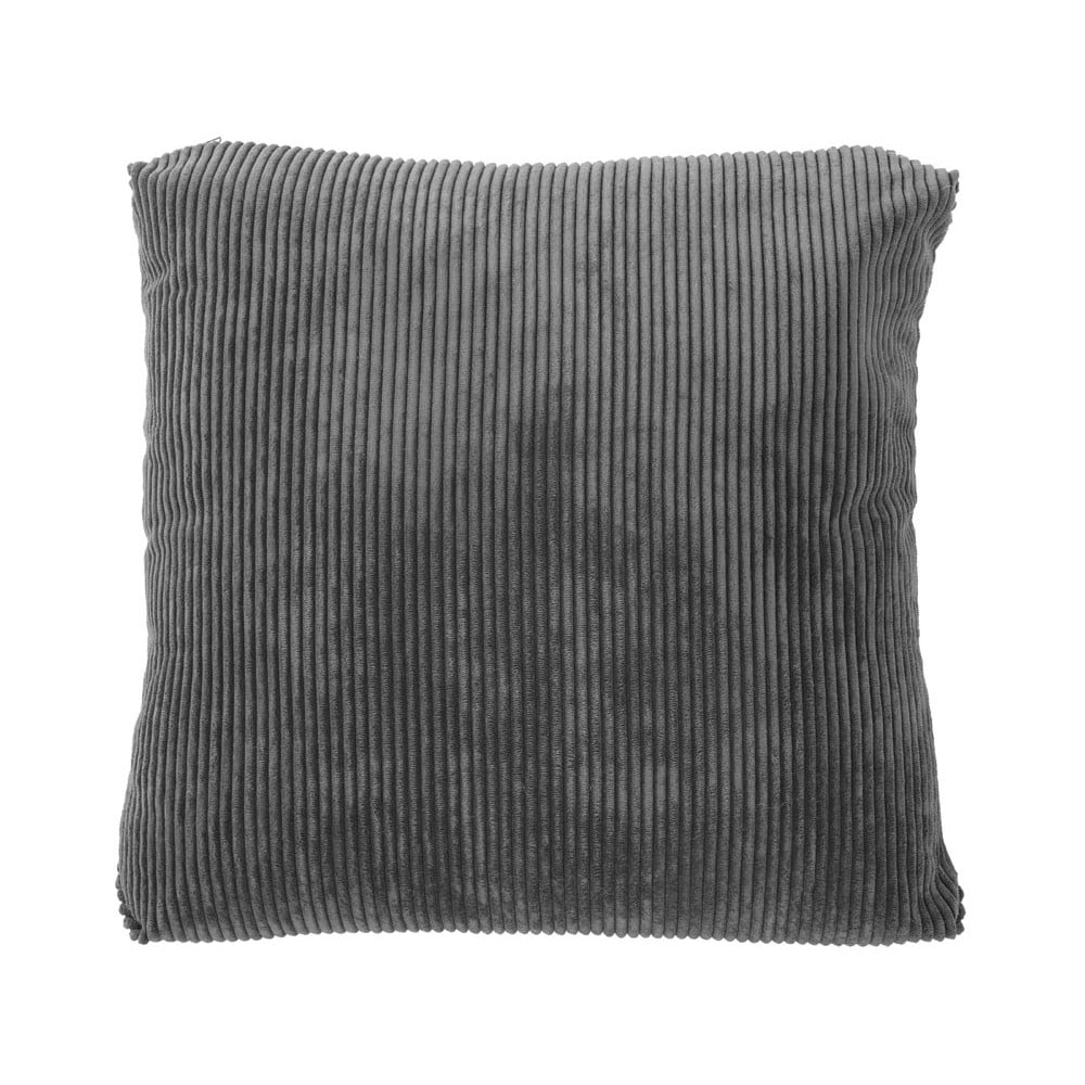 Pernă decorativă Tiseco Home Studio Ribbed, 40 x 40 cm, gri închis