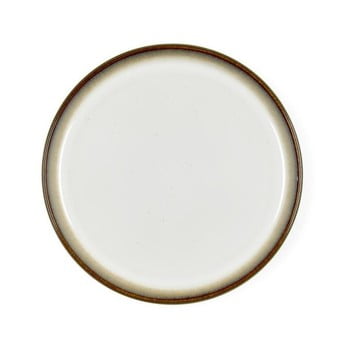 Farfurie din ceramică pentru desert bitz mensa, diametru 21 cm, crem deschis
