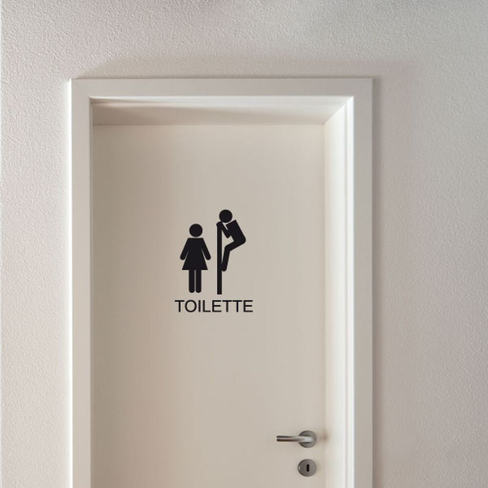 Autocolant Fanastick Toilettes Funny Ambiance imagine 2022