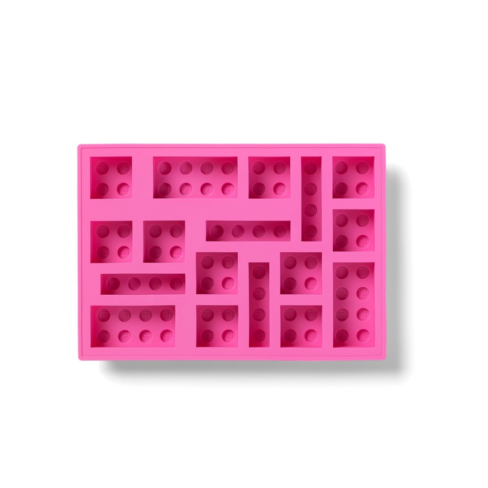 Formă din silicon pentru gheață in formă de cărămidă LEGO®, roz bonami.ro