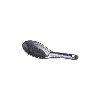 Lingură din ceramică pentru supă mij matt, negru