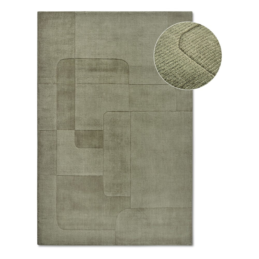 Covor verde țesut manual din lână 190x280 cm Charlotte – Villeroy&Boch