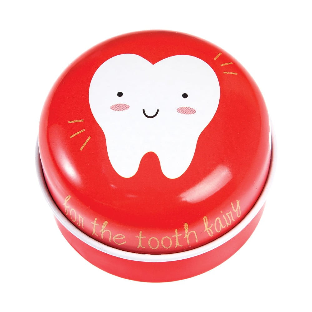 Cutie metalică pentru dinții de lapte Rex London Tooth Fairy, roșu bonami.ro