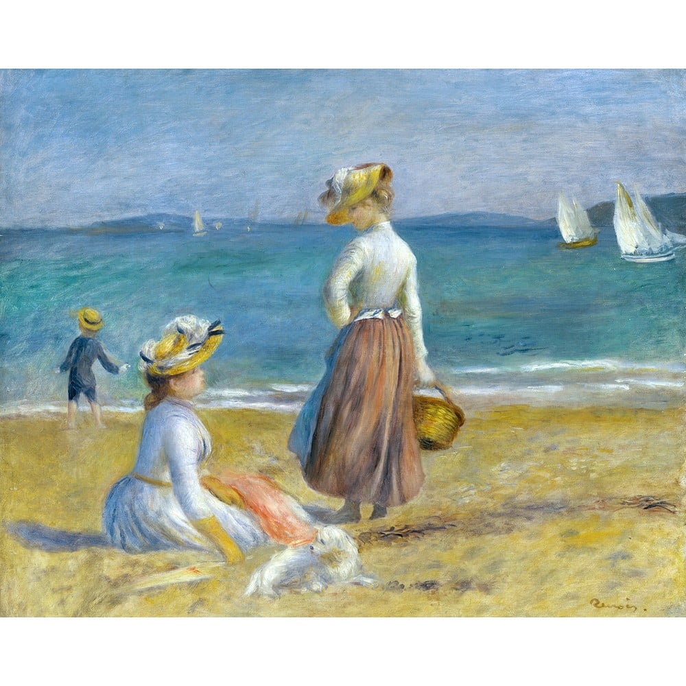 Reproducere tablou Auguste Renoir – Figures on the Beach, 50 x 40 cm Auguste imagine 2022