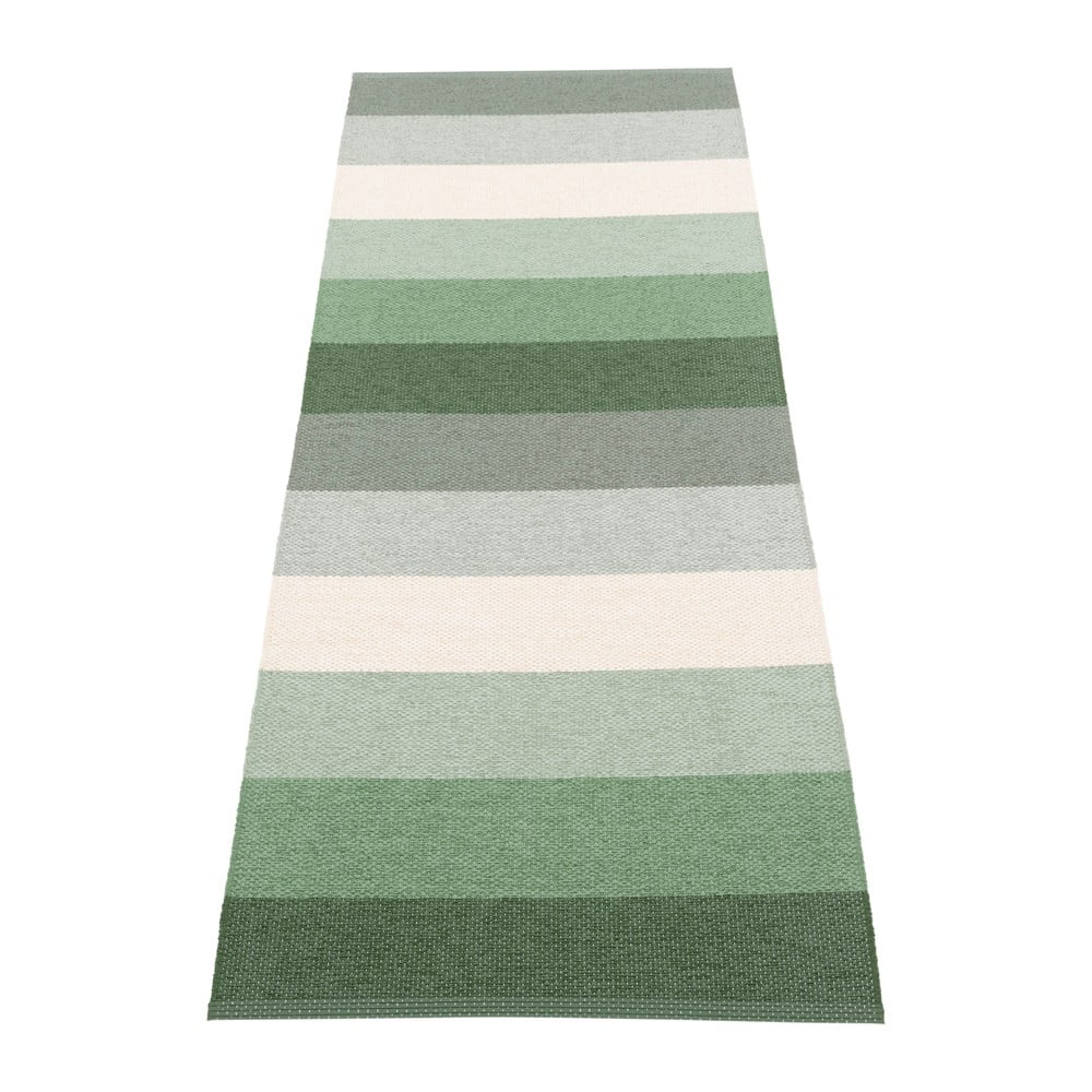 Covor tip traversă pentru interior și exterior verde/crem 70x200 cm Molly Woods – Pappelina