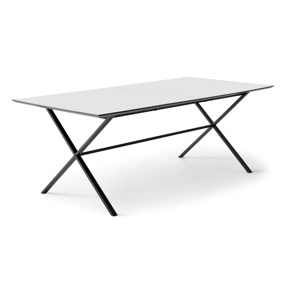 Masă de dining albă extensibilă cu blat alb 100x210 cm Meza – Hammel Furniture