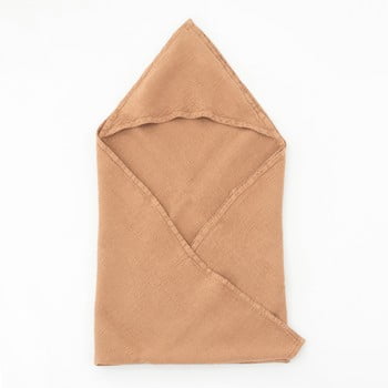 Prosop din in pentru copii linen tales waffle, 70 x 70 cm, portocaliu