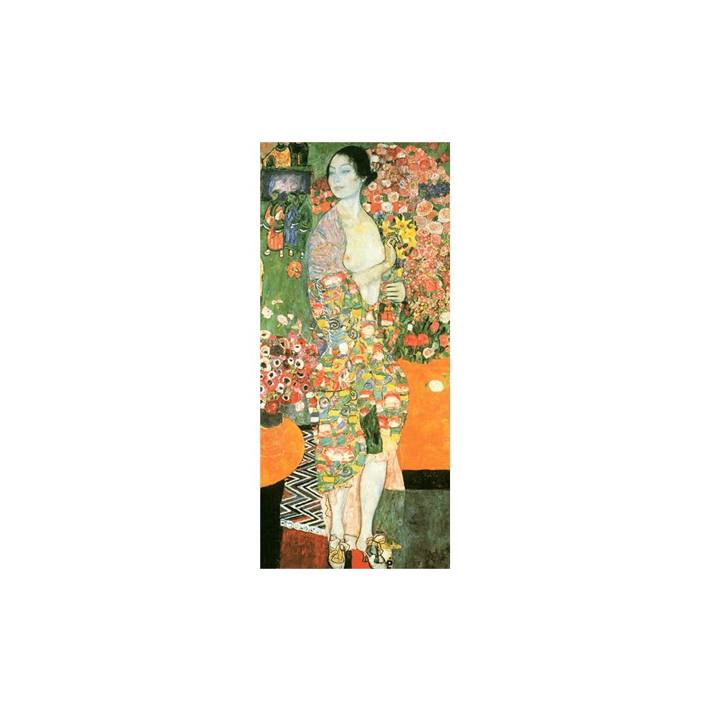 Reproducere pe pânză după Gustav Klimt – The Dancer, 70 x 30 cm bonami.ro