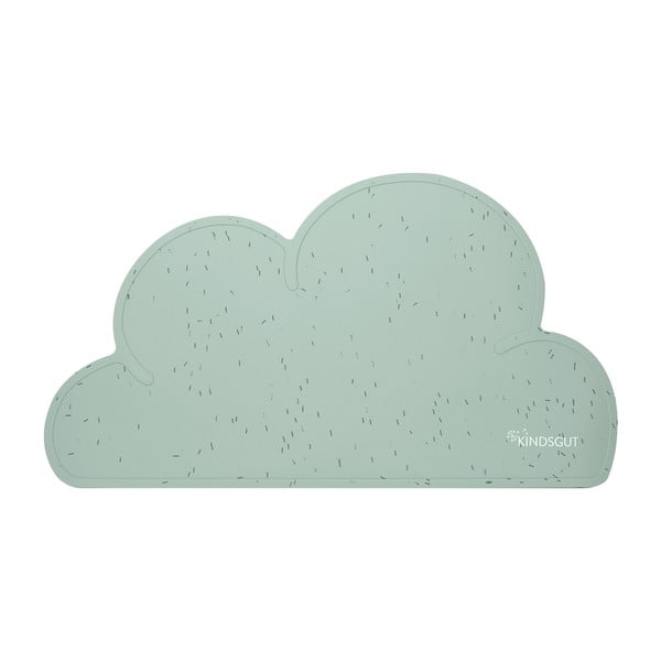 Suport din silicon pentru masă Kindsgut Cloud, 49 x 27 cm, verde deschis