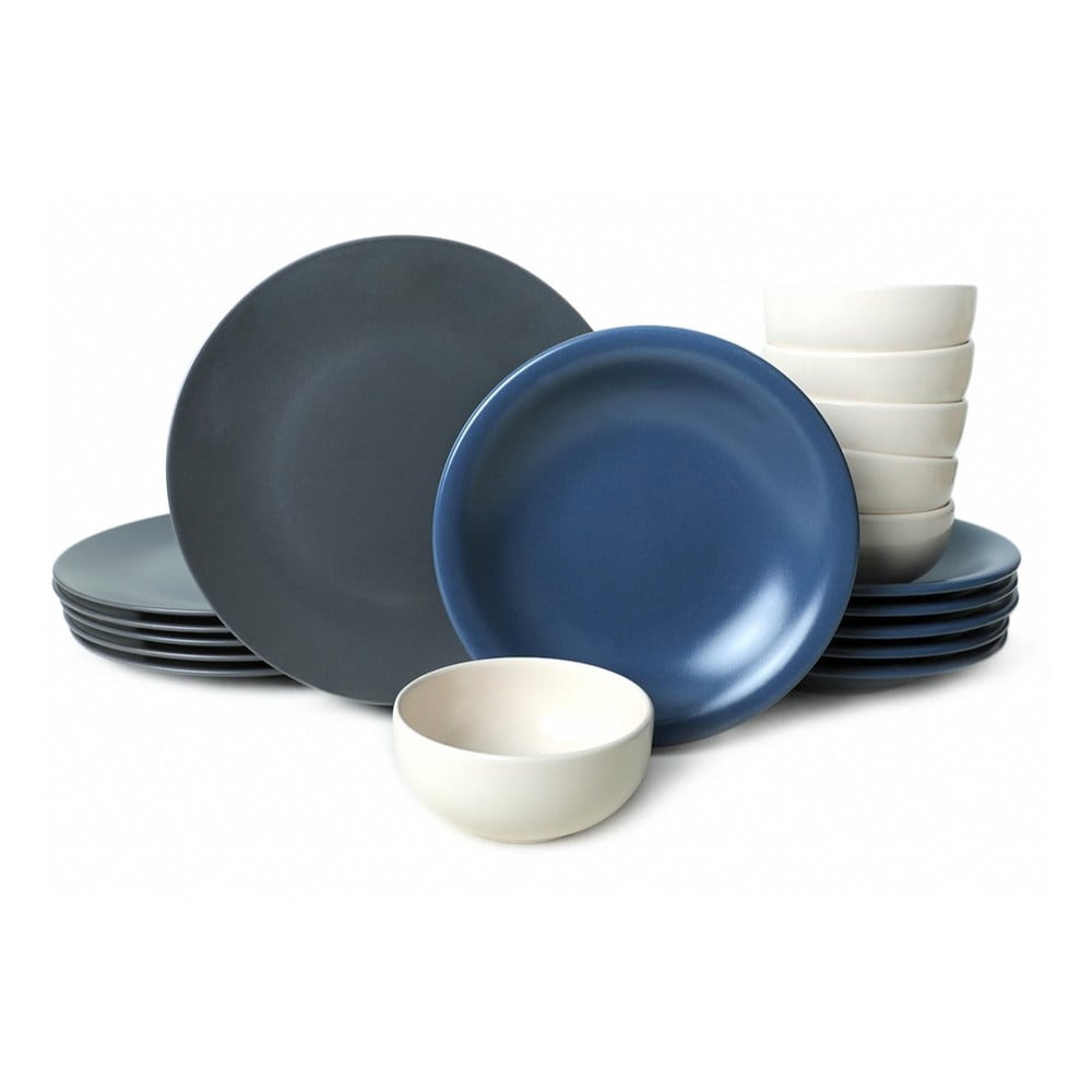 Serviciu de masă 18 buc. din ceramică – Hermia