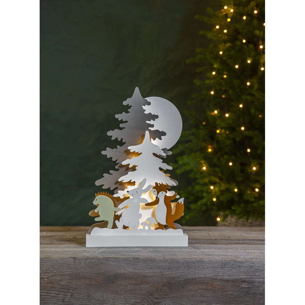 Decorațiune din lemn cu LED pentru Crăciun Star Trading Forest Friends, înălțime 44 cm bonami.ro