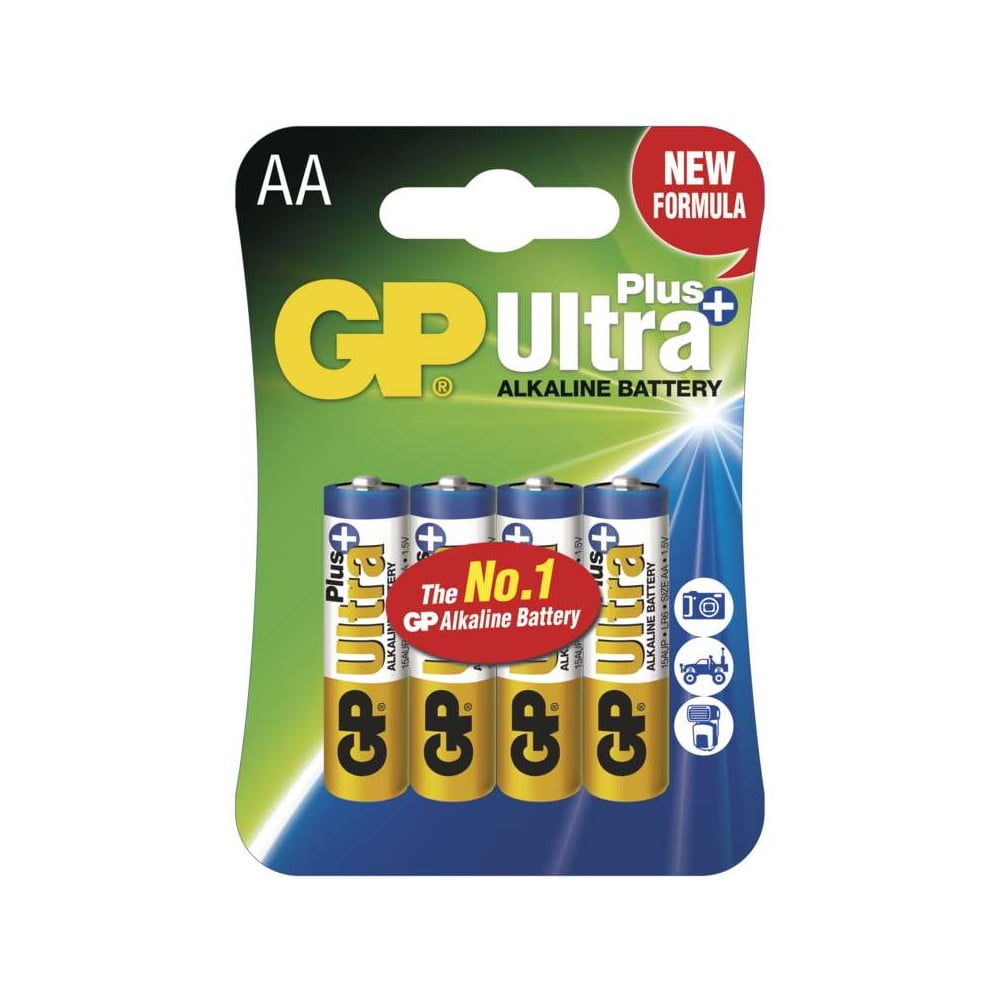 Set 4 baterii alcaline EMOS GP Ultra Plus AA bonami.ro