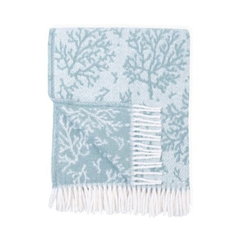 Pled din amestec de bumbac euromant mykonos, 140 x 180 cm, albastru deschis