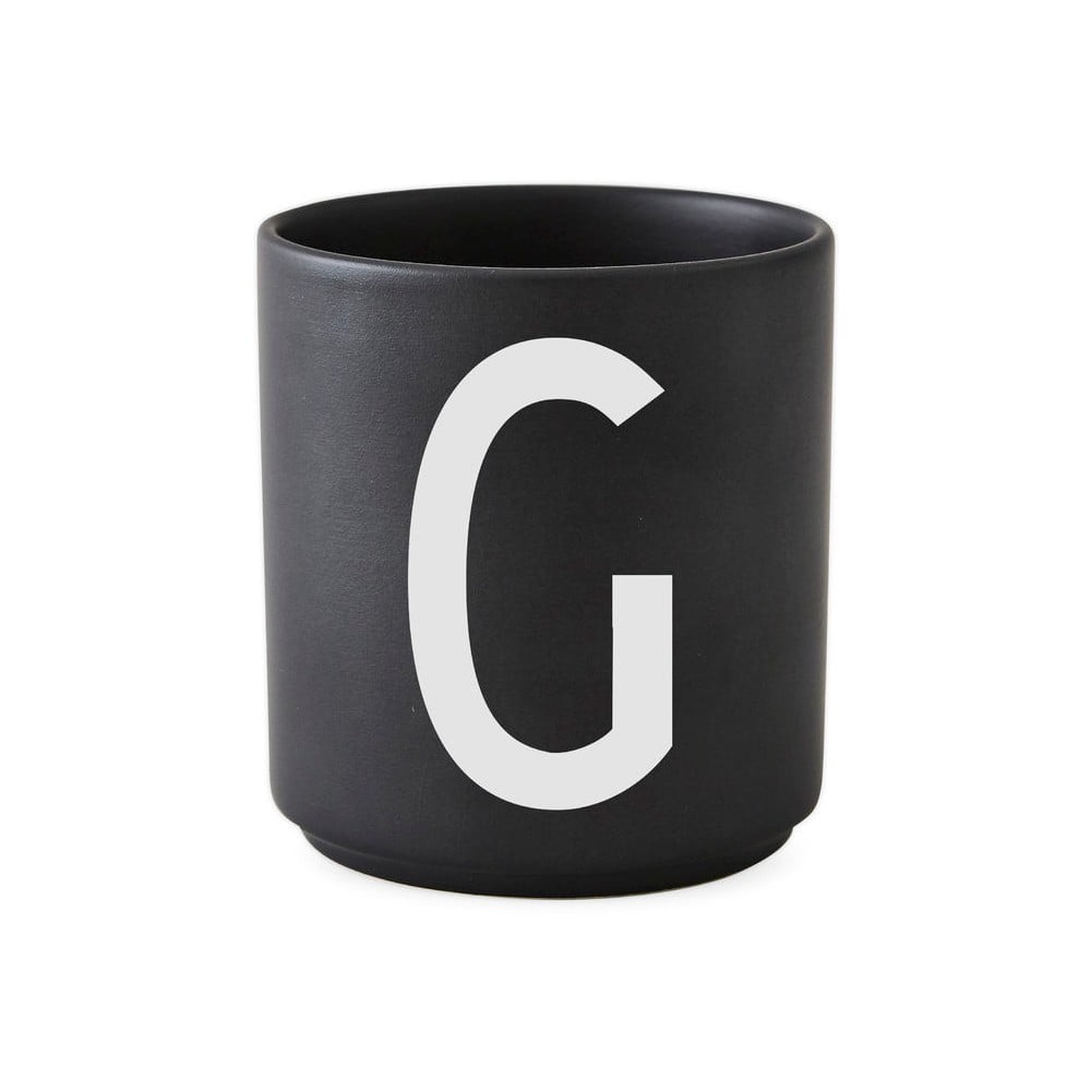 Cană din porțelan Design Letters Alphabet G, 250 ml, negru bonami.ro imagine 2022