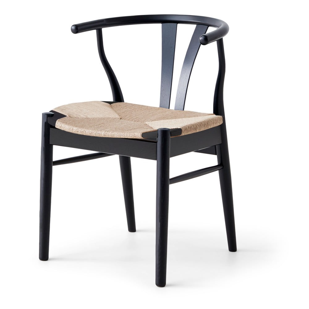 Scaun de dining negru/natural Freja – Hammel Furniture