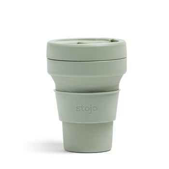 Cană pliabilă stojo pocket cup sage, 355 ml, verde
