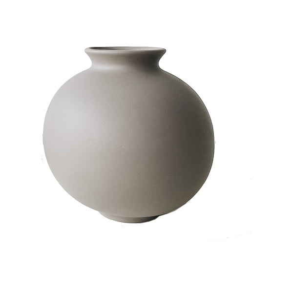 Vază din ceramică Rulina Toppy, gri - maro