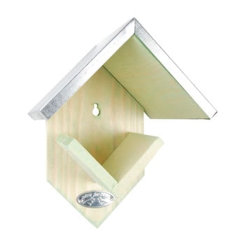 Suport de perete din lemn de pin, pentru hrănit păsări esschert design, înălțime 19,5 cm