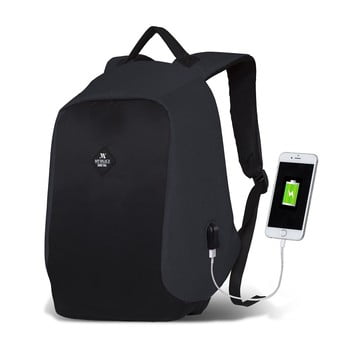 Rucsac cu port USB My Valice SECRET Smart Bag, gri-negru bonami.ro