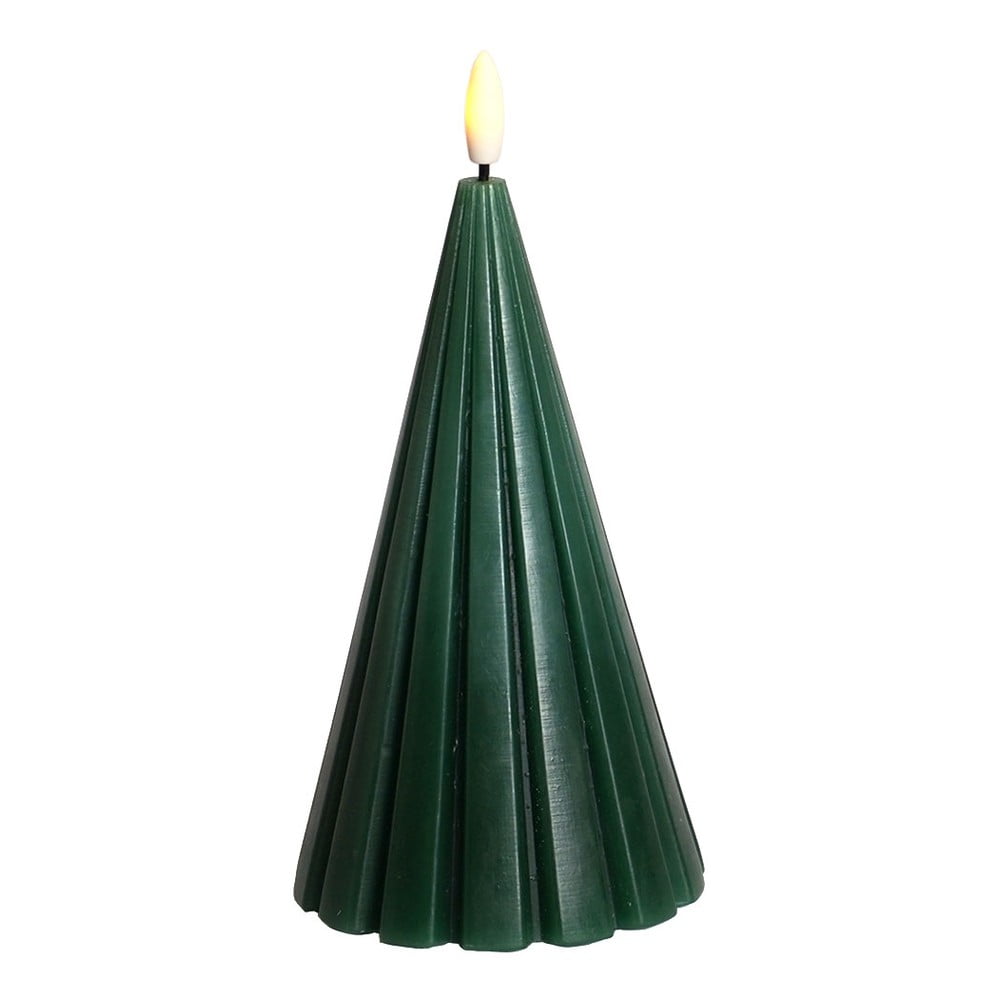 Decorațiune luminoasă de Crăciun verde-închis ø 9,5 cm Laura – Sirius