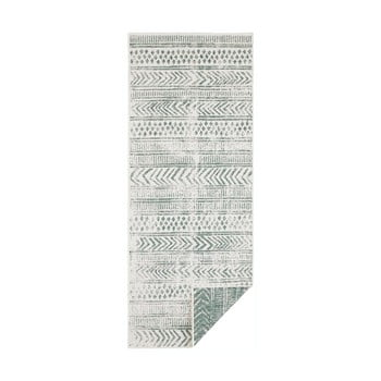 Covor adecvat pentru exterior bougari biri, 80 x 350 cm, verde-crem