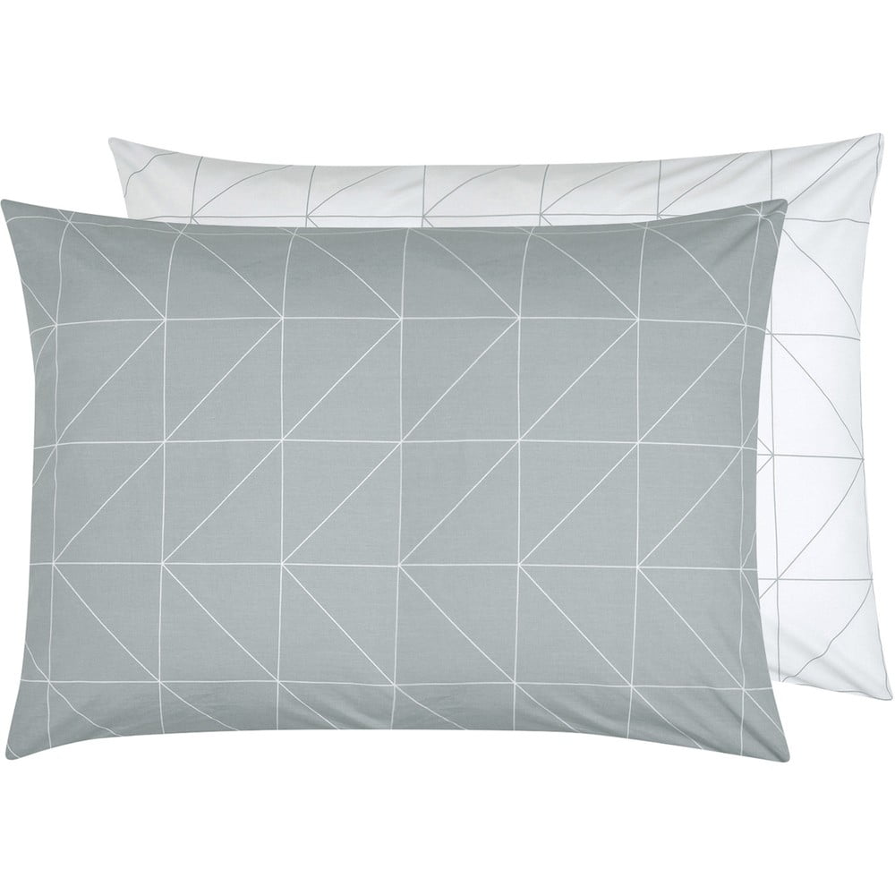 Față de pernă decorativă din bumbac ranforce by46, 50 x 70 cm, gri