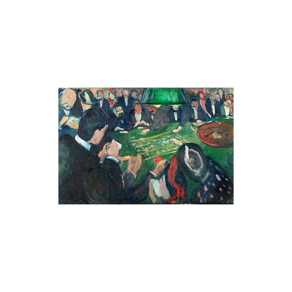Reproducere tablou Edvard Munch – At the Roulette Table in Monte Carlo, 40 x 26 cm bonami.ro imagine 2022