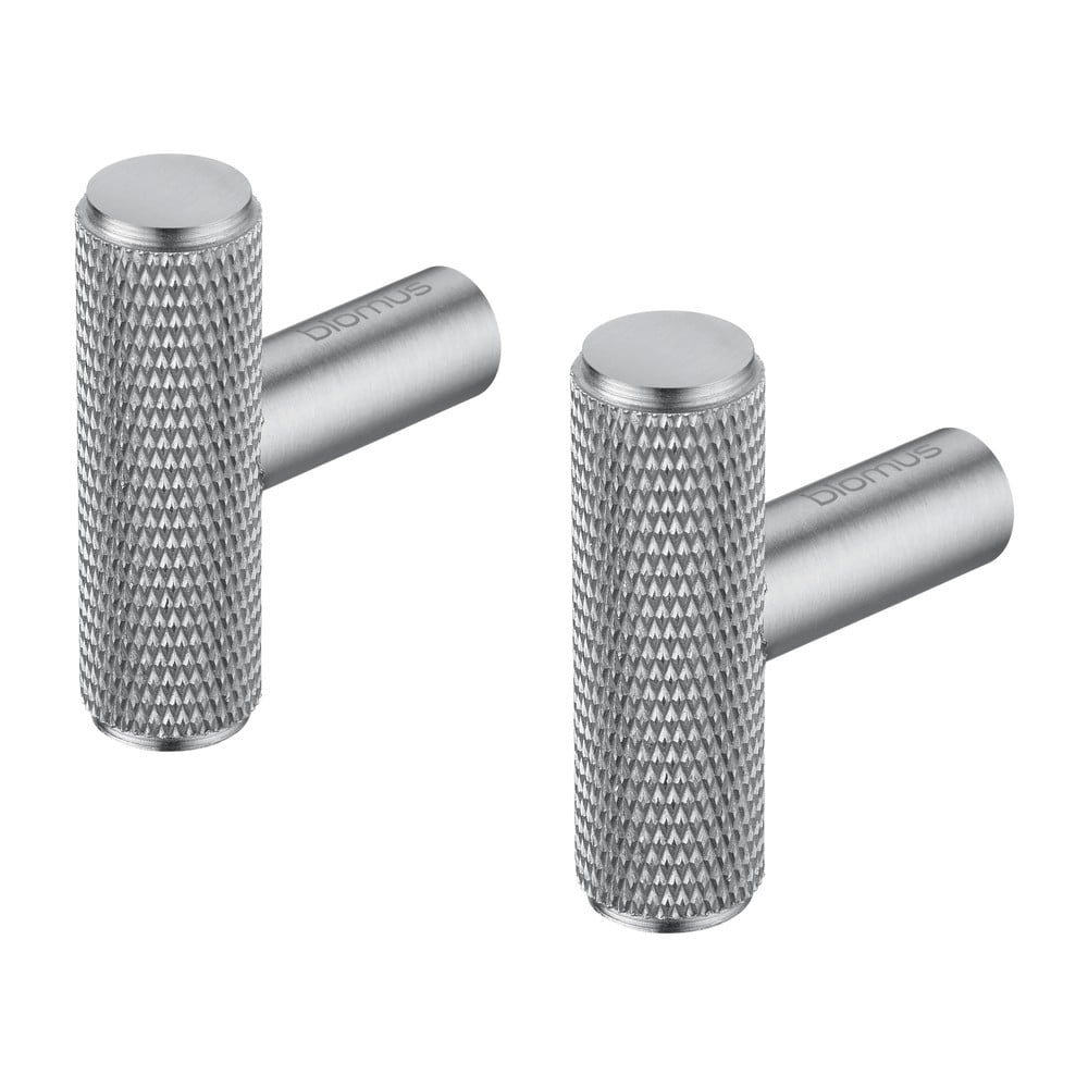 Cârlige argintiu-mat 2 buc. de montat pe perete din metal Rof – Blomus