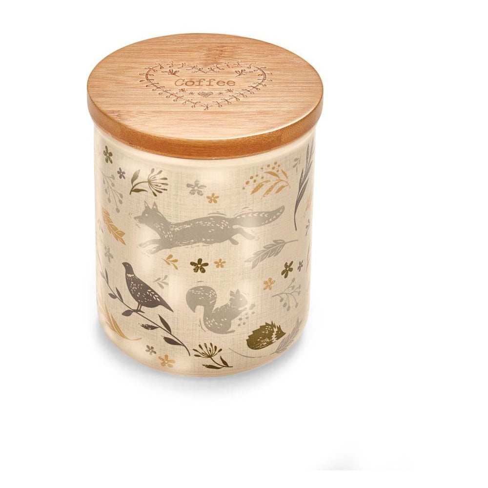 Recipient pentru cafea din ceramică cu capac din bambus Cooksmart ® Woodland, 500 ml bonami.ro imagine 2022