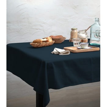 Față de masă linen couture deep blue, 140 x 140 cm