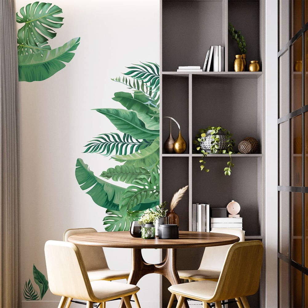  Autocolant de perete 60x90 cm Tropical Leaves – Ambiance 