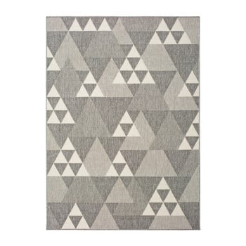 Covor pentru exterior universal clhoe triangles, 120 x 170 cm, bej-gri