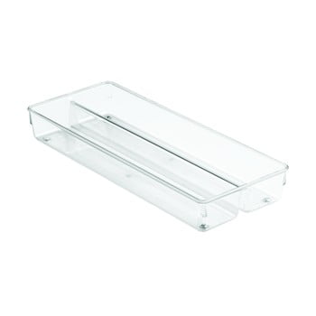 Organizator transparent compartimentat idesign linus, 38 x 15 cm