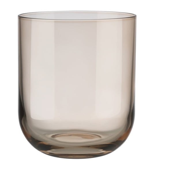 Set 4 pahare pentru apă Blomus Fuum, 350 ml, maro transparent
