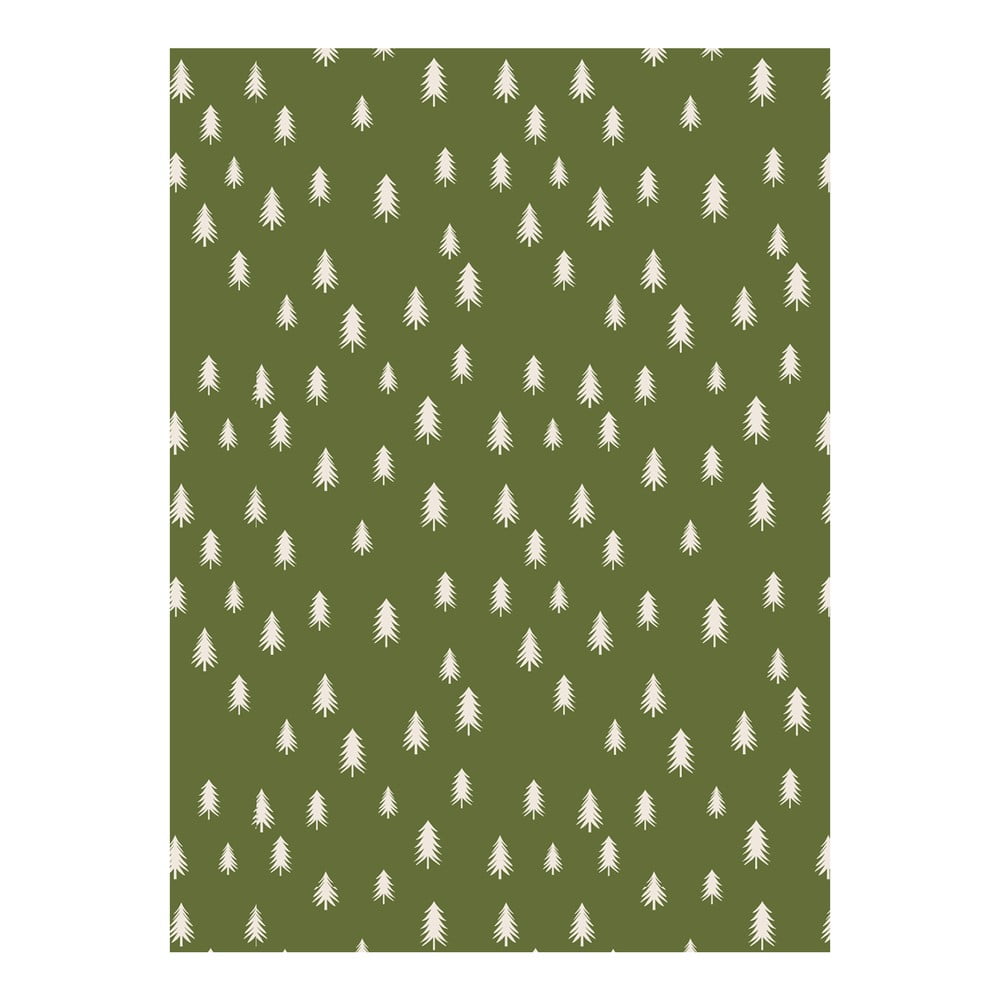Hârtie de împachetat eleanor stuart No. 4 Christmas Trees, verde bonami.ro
